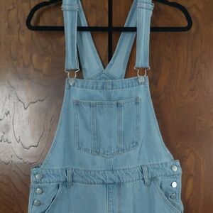 Women's Light Blue Denim Overalls